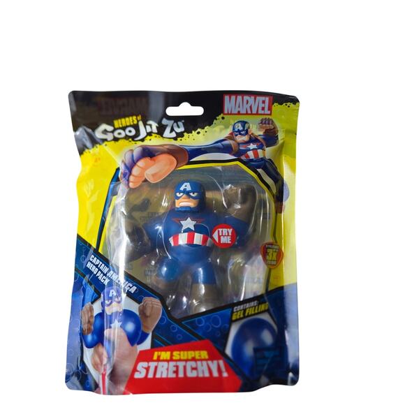 Heroes of Goo Jit Zu Marvel Hero Pack featuring Captain America New - Picture 1 of 5